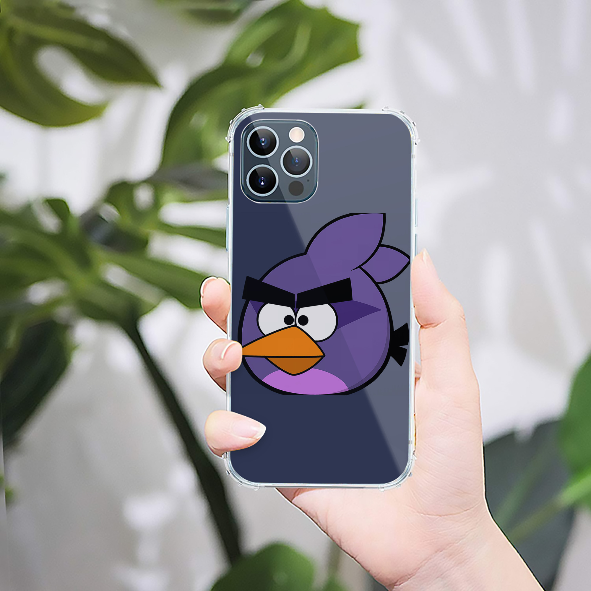 （画像用） Angry Birds アングリーバード 【iPhone 12シリーズ対応】透明スマホケース（クリアソフトケース）